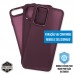 Capa Motorola Moto E22 - Clear Case Fosca Dark Pink